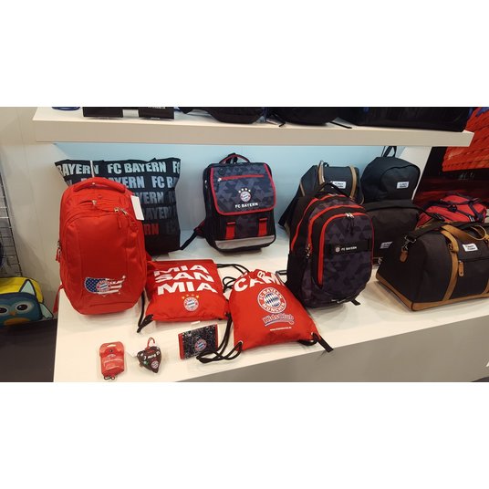 8608 bedruckte Taschen und Rucksack-Kollektion Muster Fussball Bundesliga FC Bayern München