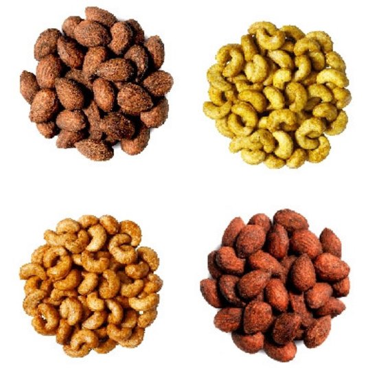 Große Auswahl aus auserlesenen Nüssen und Samen 