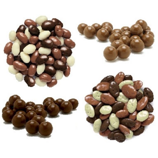 Eine süße Aufmerksamkeit: die mit Schokolade überzogenen Samen