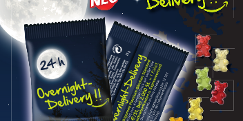 Wenn es schnell gehen muss: Schmackhafte Gummibärchen als Werbemittel innerhalb von nur 24 Stunden geliefert!