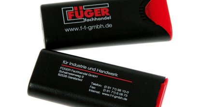 Pflasterbox, Pflastermäppchen mit Logoanbringung