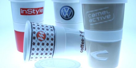 Porzellan Kaffee to go Becher, Coffee 2 go Becher