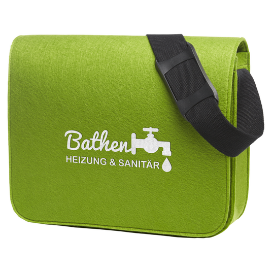 Hochwertige Filz-Umhängetasche mit eigenem Werbelogo