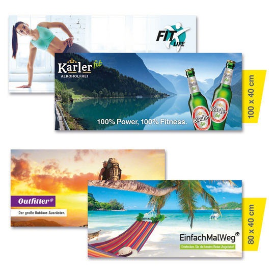 Active Towel in verschiedenen Größen individuell bedruckbar