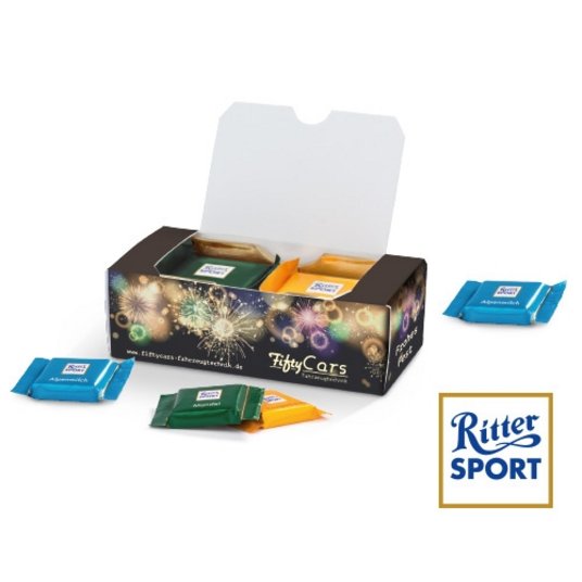 Originelle Ritter SPORT Marken-Schokoladen-Box als Weihnachtsidee