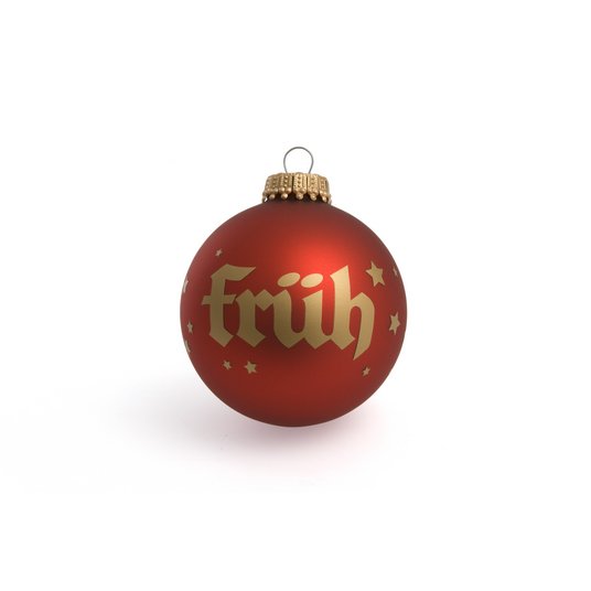 Weihnachtskugel Werbeartikel mit Logo Früh Kölsch