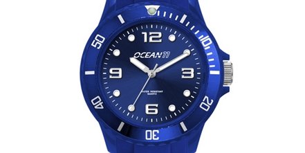 Trendige Quarzarmbanduhr mit Silikonband