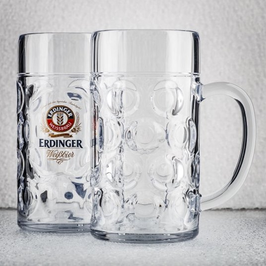 Bruchsicherer Bierdruck bedruckt mit Logo: Ideal für Volksfeste, Festivals und Diskotheken