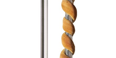 cooles Outdoor WErbemittel: Werbe-Grillrohr für Stockbrot. Einfach zu reinigen. Bester Genuss.