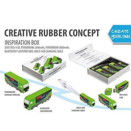 Individuelle Formen in 2D und 3D aus Soft Rubber PVC als Elektronik-Werbeartikel