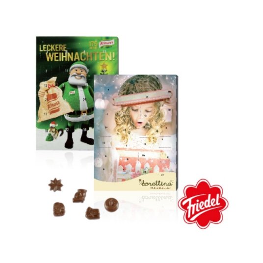 Classic Wand-Adventskalender bedruckt mit Werbemotiv