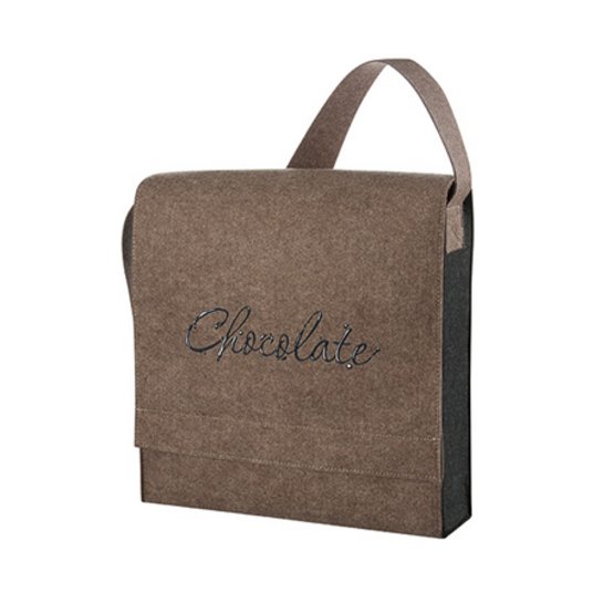 Braun-meliert: Neue Farbe bei Umhängetasche Connect Classic als Werbetasche