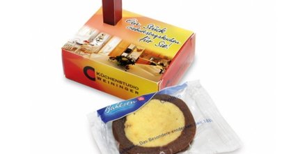 3001 Mini-Kuchen bedruckt von Bahlsen in der Gratulationsbox