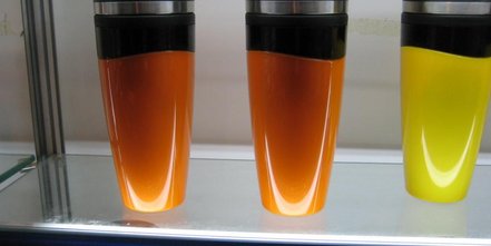 Werbemittel Thermo-Autobecher Coffee to go Becher Design Kunststoff-Metall