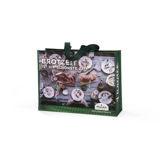 Topseller Werbetasche PP Woven aus recycelten PET-Flaschen mit großen Werbeflächen