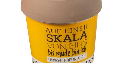 Bedruckter Coffee to go Design Becher. Coffeeshops und Röstereien lieben ihn.