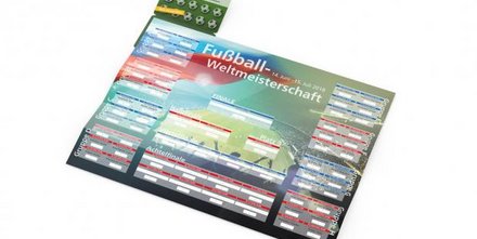WM Faltplaner als Streuartikel im Hosentaschenformat
