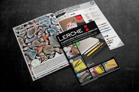 Bedruckbare Notizbücher und Kugelschreiber als Werbemittel