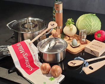 Koch- und Küchenaccessoires mit Logo bei Lerche