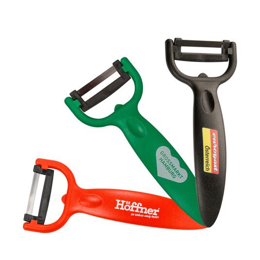 Sparschäler mit Logo als Küchenhelfer mit Logo Sparschäler mit Logo als Küchenhelfer mit Logo