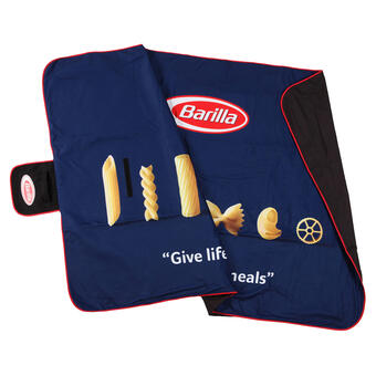 Picknickdecke mit Logo für Barilla Picknickdecke mit Logo für Barilla