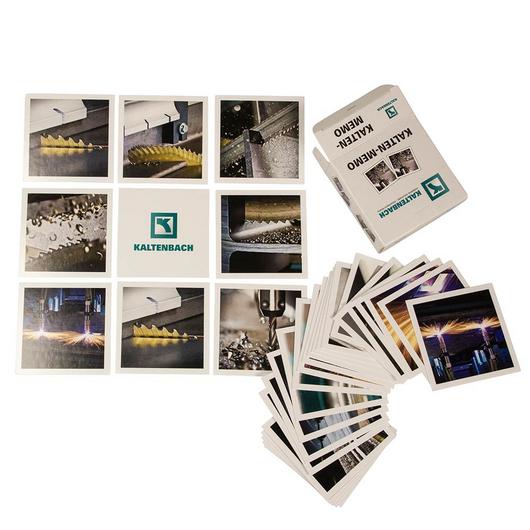 individuell bedruckbares Memo-Gedächtnisspiel mit personalisierbarer Faltschachtel