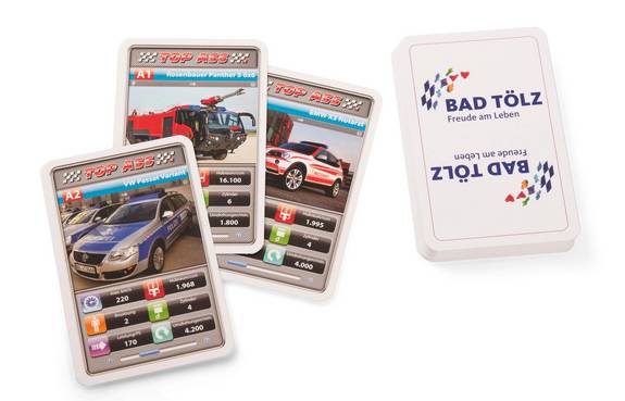 Spielkarten Quartett mit individuell bedruckter Rückseite