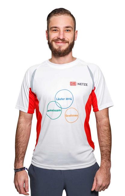 Laufshirt mit partiellem Sublimationsdruck