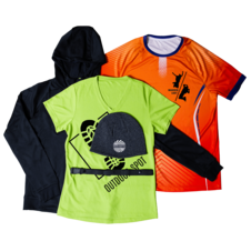 Laufbekleidung mit Logo