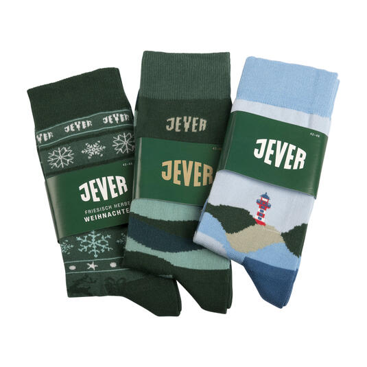 Logo-Socke für den Alltag, hergestellt für die Marke Jever