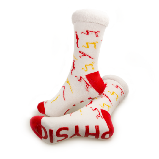 Socken mit bedruckt - Kuschelsocken mit Noppen in Firmenlogo