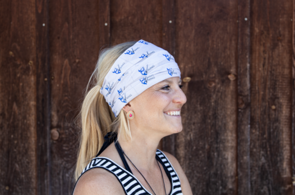 Multifunktionstuch mit Logo als Haarband