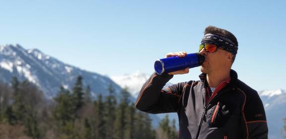 Multifunktionstuch mit Logo als Haarband