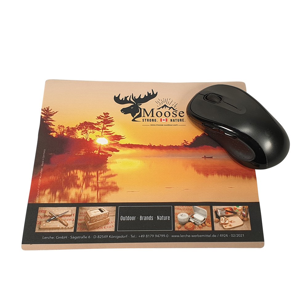 Mikrofaser Mousepad mit großflächigem Werbedruck