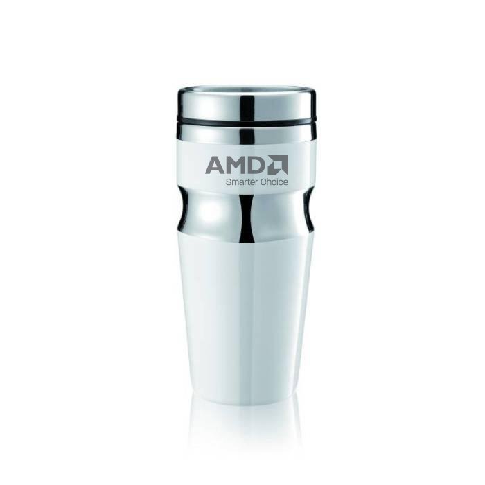 AMD IT Branche Incentives Werbemittel Thermos-Trinkflasche im extravaganten Design