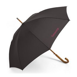 Automatik-Holz-Stockschirm mit Logodruck