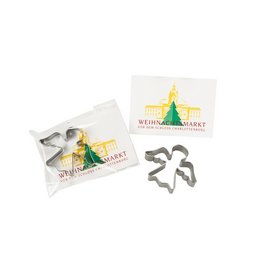 Plätzchenausstecher in Werbetüte als Streuartikel für Weihnachten