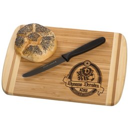 Bambusbrett mit Logo-Einbrand als Merchandisingartikel