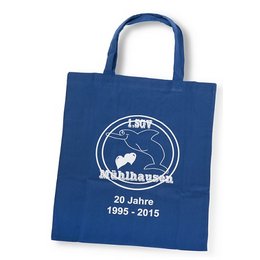 Bedruckte Baumwolltasche mit kurzen Henkeln