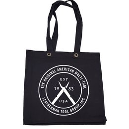 Trendige, schwarze 330g/m² schwere Mehrweg-Baumwolltasche Lantau mit individuellem Logo