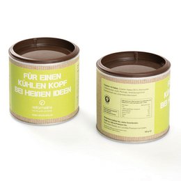 Leckeres, bedrucktes Werbe-Eispulver Schoko Deluxe für Reformeins