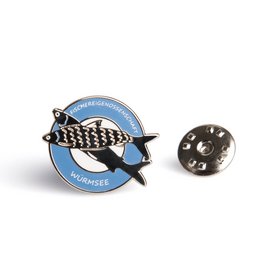 Bedruckte Anstecknadel für die Fischereigenossenschaft Würmsee