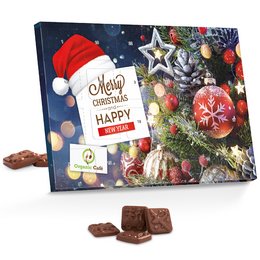 Bedruckter Fairtrade Schoko-Adventskalender  