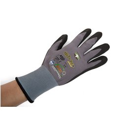 Arbeitshandschuhe oberseitig mit Logos bedruckt