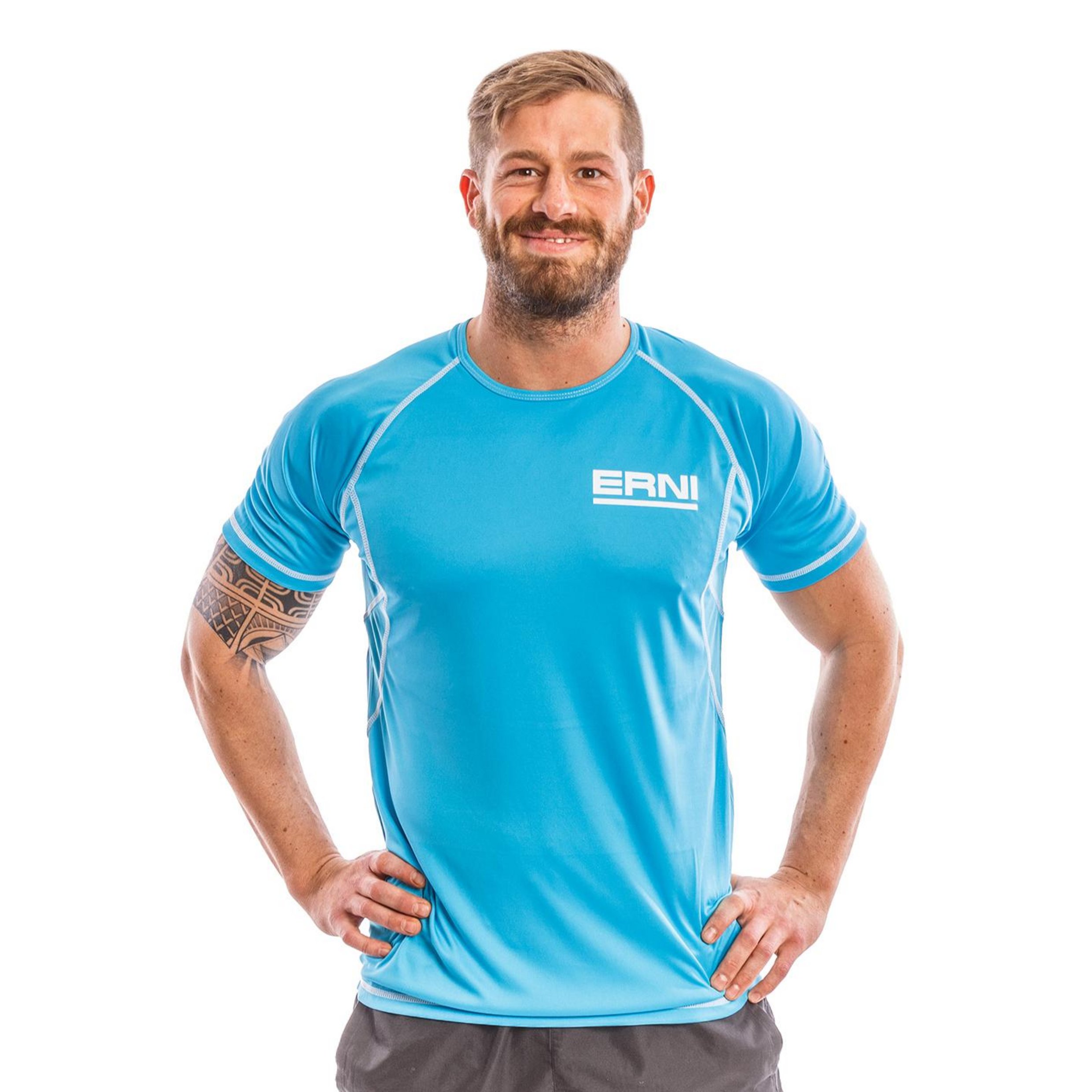 Bedruckte Laufshirts für Männer - hier gestaltet für ERNI Electronics
