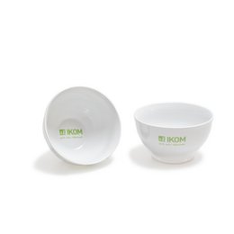 Bedruckte Müslischale im klassischen Design mit Firmenlogo für IKOM