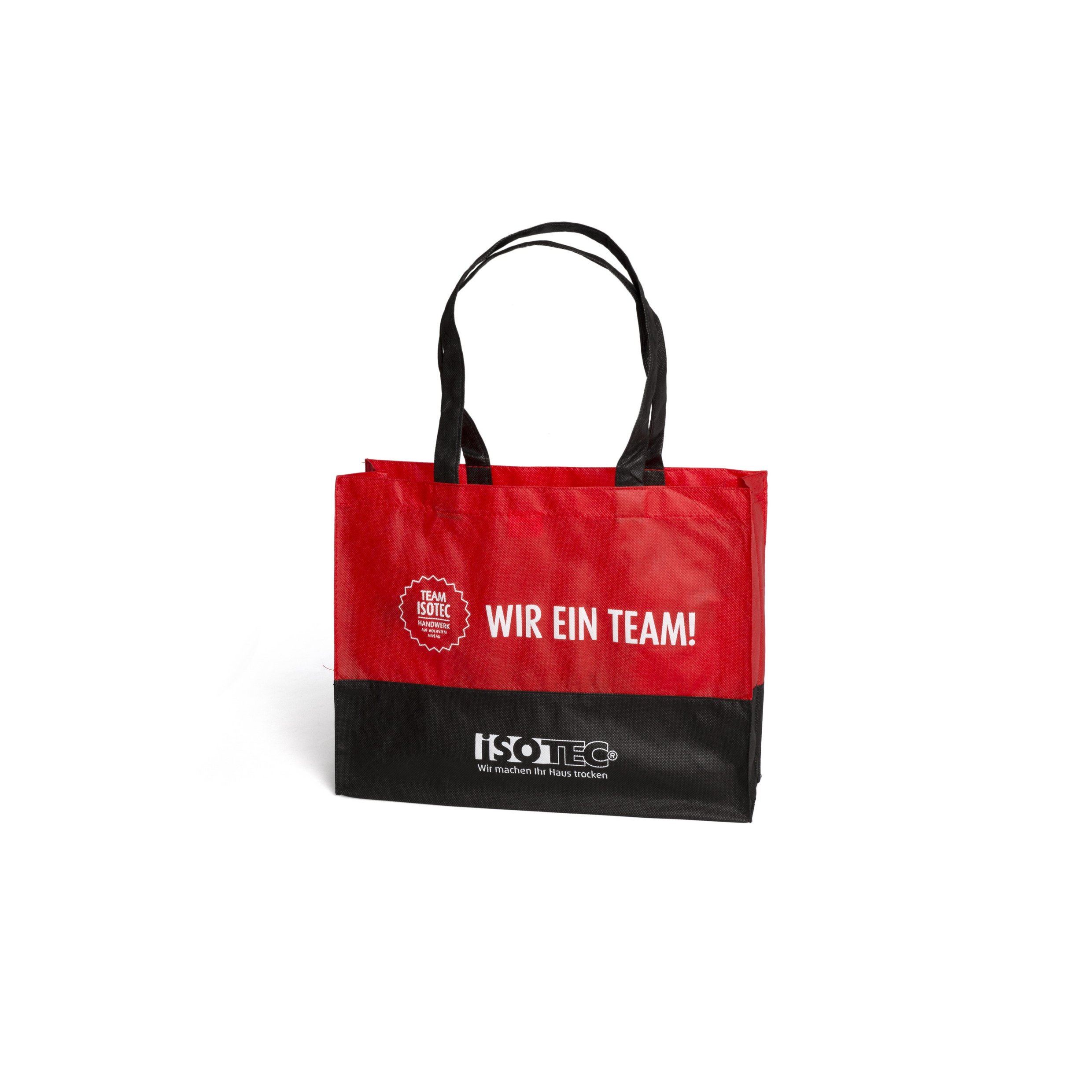 Bedruckte Non-Woven-Tasche „Roma“ als Werbe-Shopper für Isotec GmbH