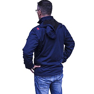 bedruckte Softshelljacke in AMrkebnqaulität von Hakro,funktionell uns strapazierfähig aus innovativen Materialien