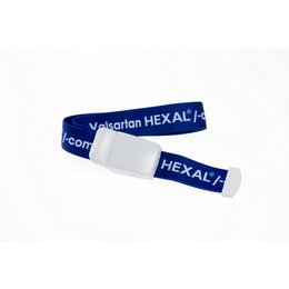 Bedruckte Venenstaubinden Jetpull Pro als Werbemittel für Hexal AG