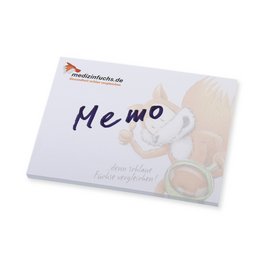 Bedruckte Werbe-Haftnotizblöcke und Post-its für schlaue Füchse